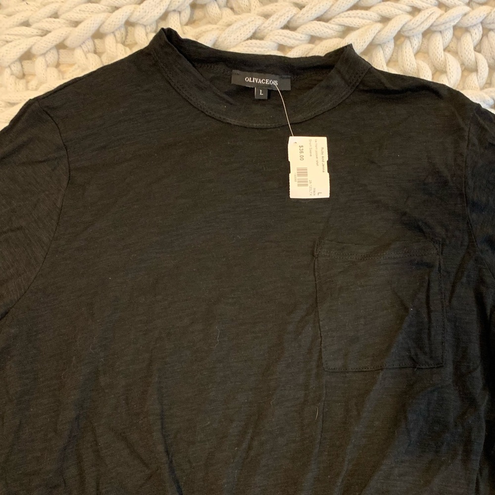 Black tee shirt from Ruby and Jenna